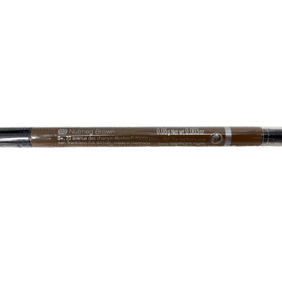 SEPHORA Retractable Brow Pencil Waterproof 02 Nutmeg Brown - Sealed - Picture 5 of 6
